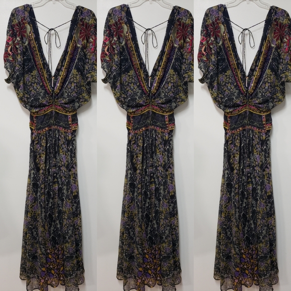Free People Furnished Floral Maxi Dress Si… - Picture 7 of 10